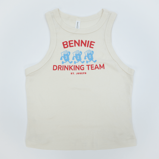 Bennie Drinking Team Racerback Crop